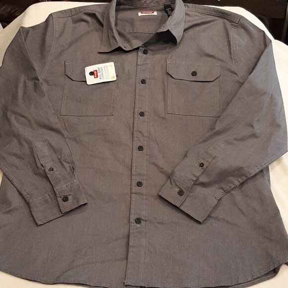 Wrangler XL Gray Button Down Shirt - Picture 1 of 7